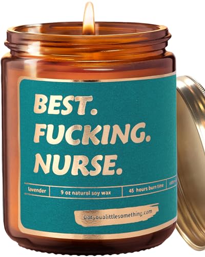 Nurses Week Gifts - Funny Scented Candle for RN Appreciation - Gift for Nurse Week, Mothers Day, Nursing School Graduation, Thank You Presents Gifts for LPN, CN, Nurse Practitioner Gift for Women