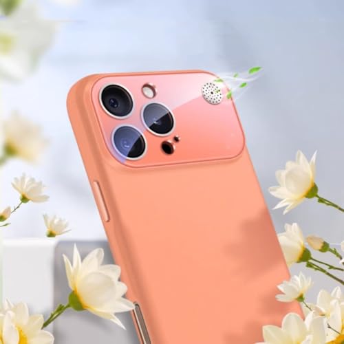 Coque silicone liquide jaune pour iPhone 13 Pro Max avec protection objectif - 4