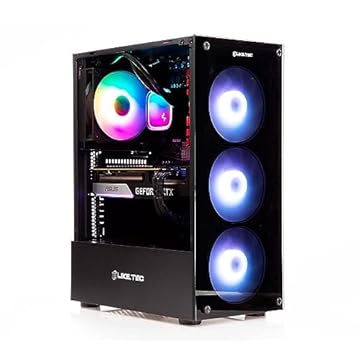 Gabinete Gamer Matrix RGB ATX 3x Cooler Fan RGB Preto GL-MATRIX-1 Liketec