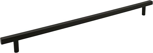 Miniatura 9 de Jeffrey Alexander Manija cuadrada Dominique para electrodomésticos Dominique de centro a centro de 18" de níquel satinado