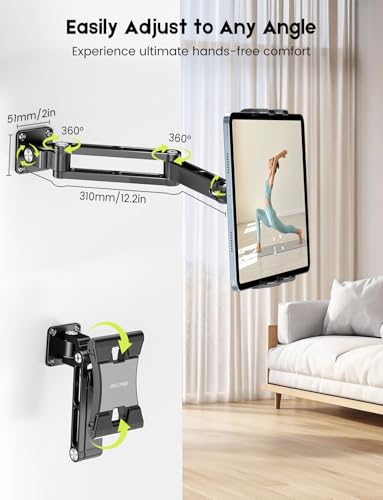 Support tablette réglable et pivotant 360 à bras flexible en aluminium - 4