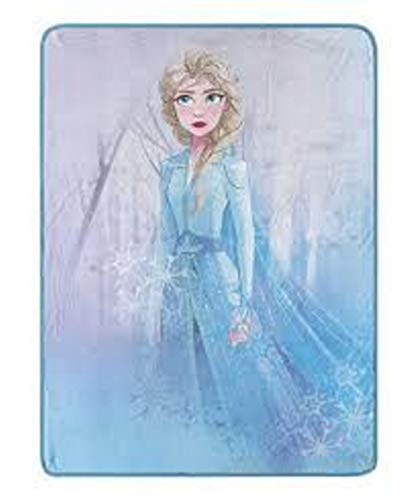 Elsa Frozen 2 Blue Snowflake Throw Micro Raschel Blanket