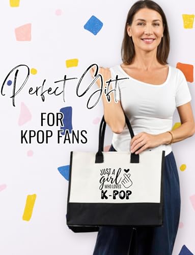 Bolso Tote de Lona Kpop para Mujer con Cierre y Correa miniatura 4