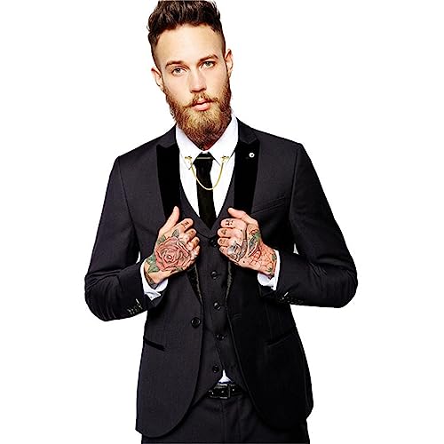 Chain Lapel Pin Collar Bar Tassel Brooch Classic Ball Head Brass Shirt Collar Bar Tie Pins for Men Wedding Business2