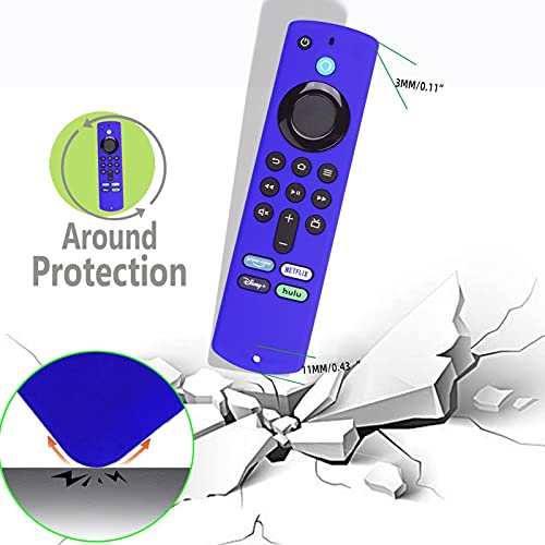 Compatível com a tampa remota Fire-TV-Stick 4K Max/3rd Gen | Estojo de controle remoto de silicone m