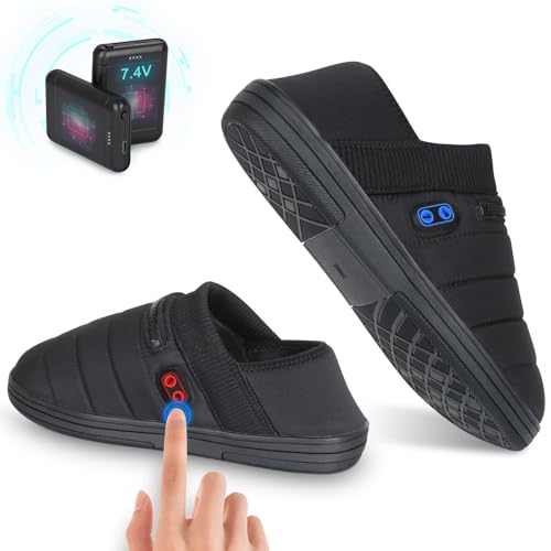 Heated Slippers, BIAL 7.4V Unisex Cordless Heat Foot