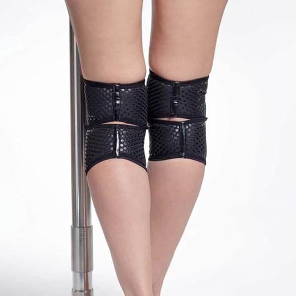 Queen Wear – Sleek Black Grip – Pole Dance Knee Pads – Perfect Woman Protection for Pylon Ballet Modern Dance and Indoor Sports (XXL) by Queen Wear - Image 9