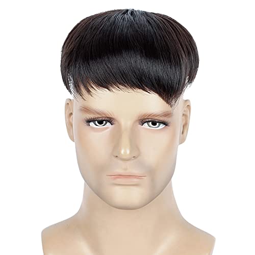 Askuang Hair Toupee for Men Clip in Crown Topper Hair Extensions Mens Hair Piece for Hairline Loss