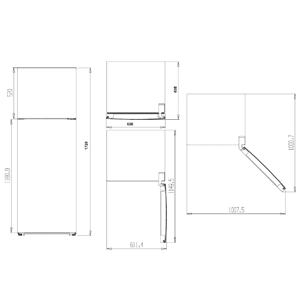 Svan Frigorífico 2 Puertas Blanco SF17601E. Capacidad 304 Litros, Puerta Reversible, Bajo Nivel Sonoro, Eficiencia Energética Clase E