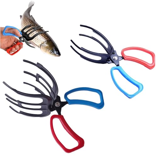 3 Claw Fish Gripper, Fishing Pliers Gripper Metal Fish Control Clamp Claw, Claw Fish Gripper Fish Pliers Fish Grabber Fish Grip Tackle Tool Control Forceps Fishing Accessories