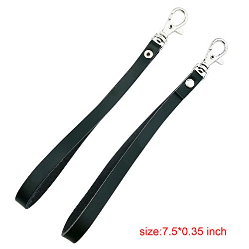 2 pieces Leather Purse Wrist Strap for Wallet Clutch Wristlet Purse Keys Keychain Pouch3