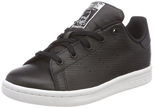adidas Stan Smith C, Chaussures de Fitness Mixte Enfant, Noir (Negbás/Negbás/Plamet 000), 28 EU