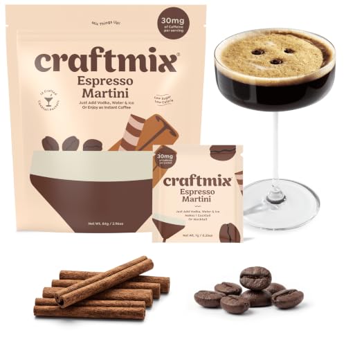 Craftmix Espresso Martini Mix, Cocktail Mixers &amp; Mocktail Mix, 12 Pack