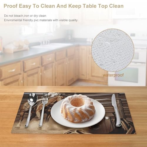 Set de table PVC résistant à la chaleur et imperméable Rodeo lot de 6