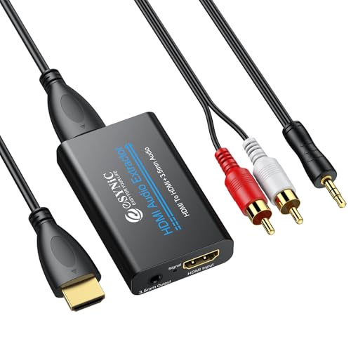 Adaptateur audio HDMI eSynic 4K extracteur vers Jack 3.5mm pour home cinéma et console