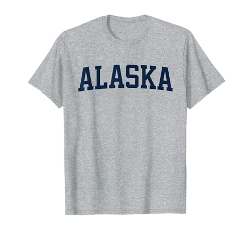 Alaska Collegiate Style Varsity Block Letter T-Shirt