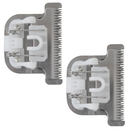2pcs Repl. Detachable Stainless Steel T Shape Blade, Fit for W*hl 9818/9818L/9867/9870/9880/9884/9886/9888/9937/9994