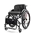 Lightweight Sports All-Terrain Folding Adult Wheelchair Aluminium Self-propelled Manual Adjustable Footrest for Youth, Adults, Elderly(Hard,Seat Width 40cm/15.74in)