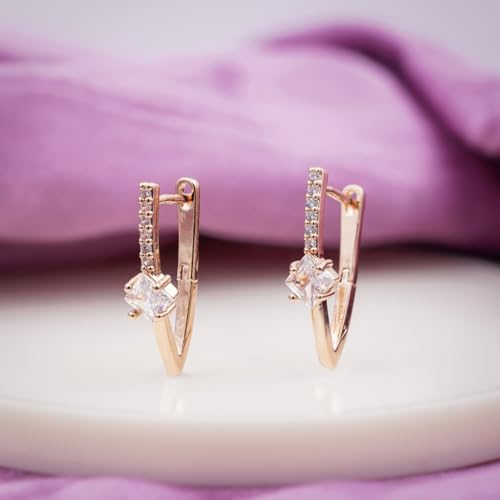 Image of Modern Dangle Earrings for Women | Chic Statement Earrings for Girls | Stylish Lightweight Fashion Jewelry for Casual, Party & Special Occasions