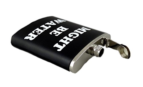 Funny Guy Mugs Might Be Water Stainless Steel 7Oz Hip Flask, Black #TOP3