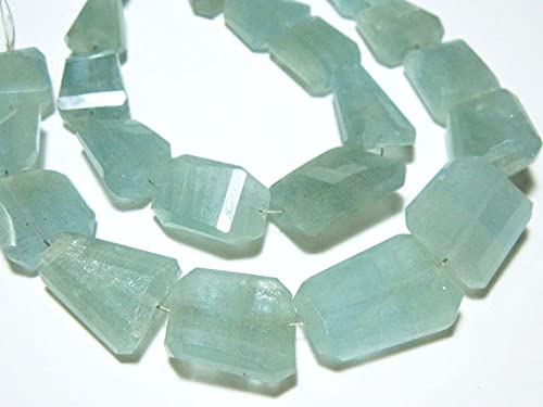 Aigue-marine AA perles pépites facettées de 15-22mm pour création de bijoux uniques haut de gamme