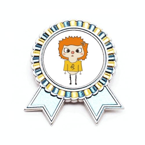 Broche constellation Lion insigne tendance et médaille astro Sun M