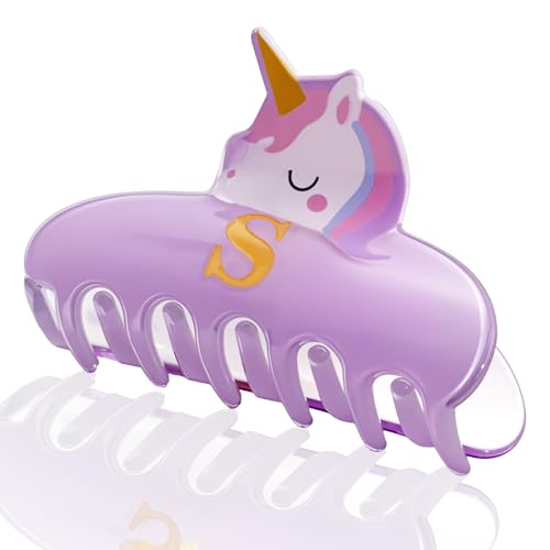 Valentines Day Gifts for Girls - Cute Initial Unicorn Hair Clips,...