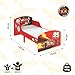 Disney Cars Lightning Mcqueen Toddler Bed: Sturdy Engineered Wood Construction, Guarded Sides, Wooden Slats, Fits 140cm x 70cm Mattress (Mattress not included) Disney Cars Lightning Mcqueen Toddler Bed: Sturdy Engineered Wood Construction, Guarded Sides, Wooden Slats, Fits 140cm x 70cm Mattress (Mattress not included)
