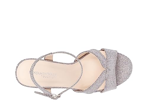 Touch Ups Women's Riley Heeled Sandal, Silver, 84