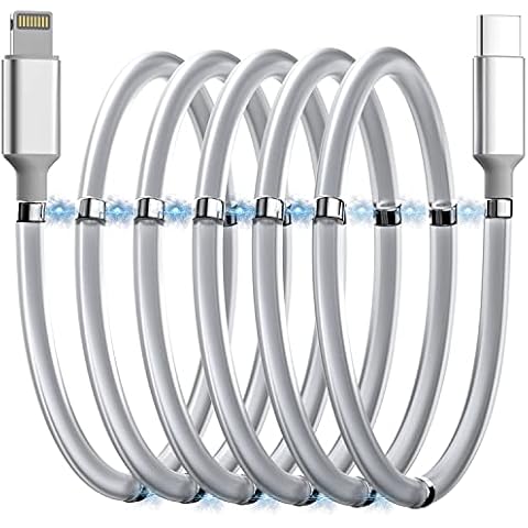 AICase Magnetic Type C to Lightning iPhone Cable Type C Super Organized Charging Magnetic Absorption Nano Data Cable Compatible iPhone 14/13/12/11/Mini/Pro/Max/X/XR/8/SE,iPad Air/Pro/Mini_1 Cover