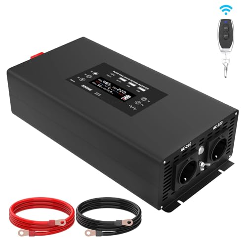 Convertisseur tension 24V 220V pour l'autonomie électrique en camping-car et van