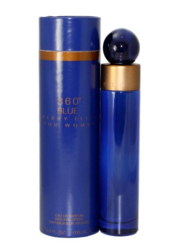 Perry Ellis 360 Blue Perfume by Perry Ellis for Women. Eau De Parfum Spray 3.4 oz / 100 Ml