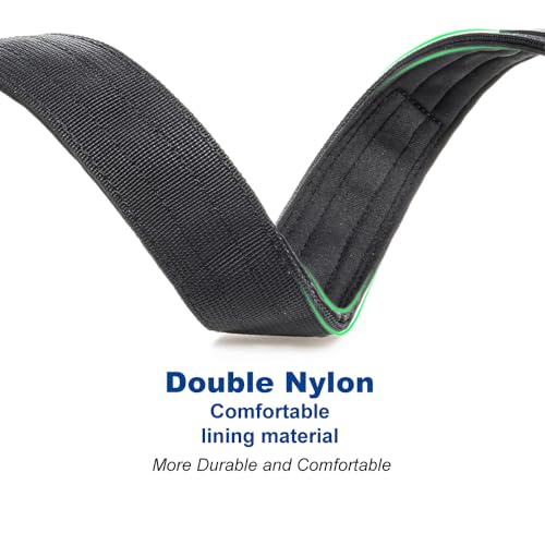 TSPRO Premium Hundehalsband mit Patch Dickes Verstellbares Taktisches Hundehalsband Schwere Ausführung Schnellverschluss Metallschnalle für Mittelgroße bis Große Hunde (Grün L)