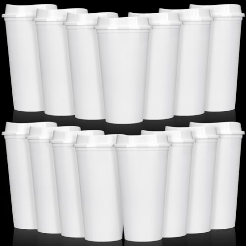 Domensi 15 Pack Reusable 16 oz Travel Coffee Cups
