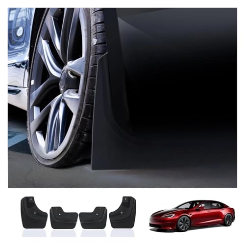 Guardabarros para Tesla Model X 2022-2024: protección contra salpicaduras sin perforar el coche 7