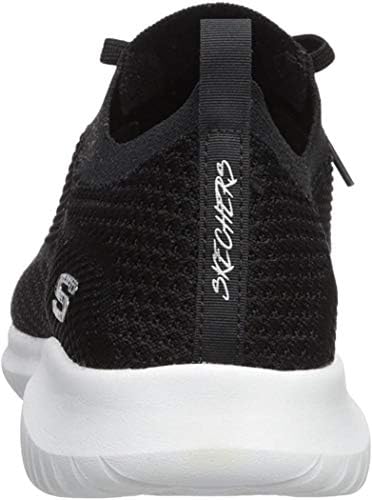 Skechers womens Ultra Flex - Statements Sneaker, Black/White, 9 US | Image 2