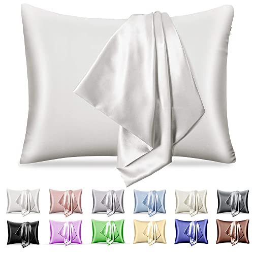 Pendali Satin Bed Pillowcase, Both Side Silky Soft Satin Pillowcases For Hair And Skin, Bed Pillow Covers With Hidden Zipper, Standard Size, Pack Of 1 Piece #TOP2