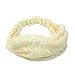 Elegant Women Beige Bandanas Lace Headwrap Headband Girls' Hair Accessory Gift
