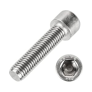 Meinschraubenversand Zylinderschrauben M1,6x8 DIN 912, 1000 Stück