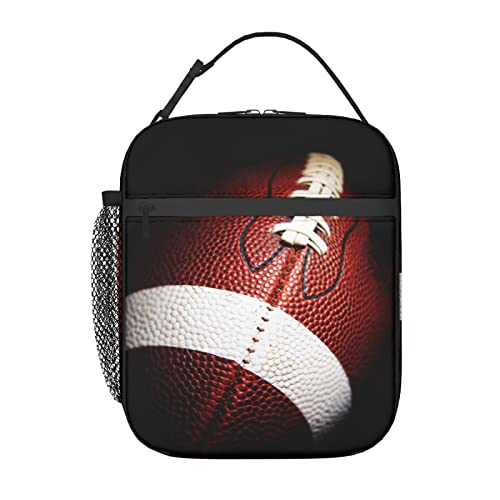 Seimiydf Reusable Football Lunch Bag For Men/Women, Insulated Portable Lunch Box Leakproof Cooler Tote Bag For Office Work Picnic Beach #TOP9