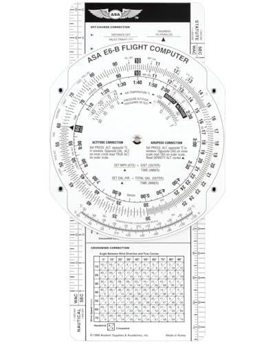 Calculadora de vuelo ASA Paper E6B para aviación ligera