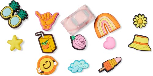 Image of Crocs Jibbitz 13-Pack Shoe Charms | Jibbitz, Pink and Yellow Summer, One Size