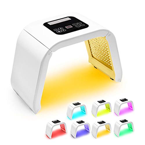 7 Colores LED Máscara Cuidado De La Piel Máquina De Belleza Salón Lámpara De Belleza Cara Acné Antiarrugas Spa Reparación Piel Anti Envejecimiento Spa Máscara Plegable Máquina