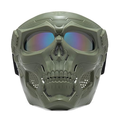 TOWARDSNAN Gafas de equitación ajustables para motocicleta, gafas extraíbles para la cara, gafas protectoras para los ojos