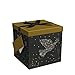Gift Box 10x10x10 Starlight Pop up in Seconds comes with Decorative Ribbon mounted on the lid A Gift Tag and Tissue Paper - No Glue or Tape Required