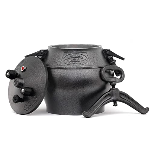 Miniatura 3 de 4big.Fun Kazan Oriental 5 L 4,6 L Con Cucharón De Aluminio Kazan Olla Para Asar Asar Olla Asia Para Gulash, Olla Decorativa Para Carne, Para Camping