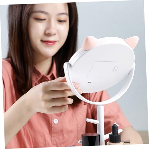 Miroir de maquillage LED rechargeable et lampe de bureau orientable pour coiffeuse - 5