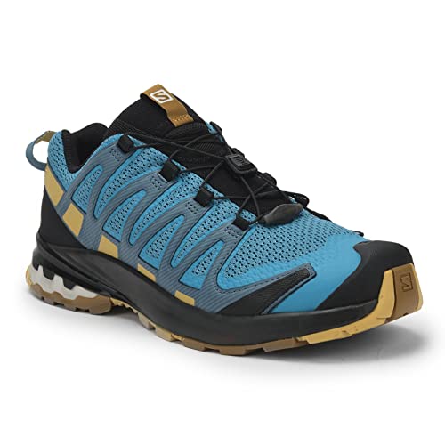 Salomon Xa Pro 3D V8 Trail Running Shoes For Men, Barrier Reef/Fall Leaf/Bronze Brown, 7 #TOP4
