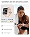 Smartwatch Herren Damen, 1,8" AMOLED-Display Smart Watch mit Telefonfunktion Alexa, Fitnessuhr mit Herzfrequenz Schlaf SpO2 Schrittzähler 110 Sportmodi IP68 Wasserdichte, Sportuhr für iOS Android