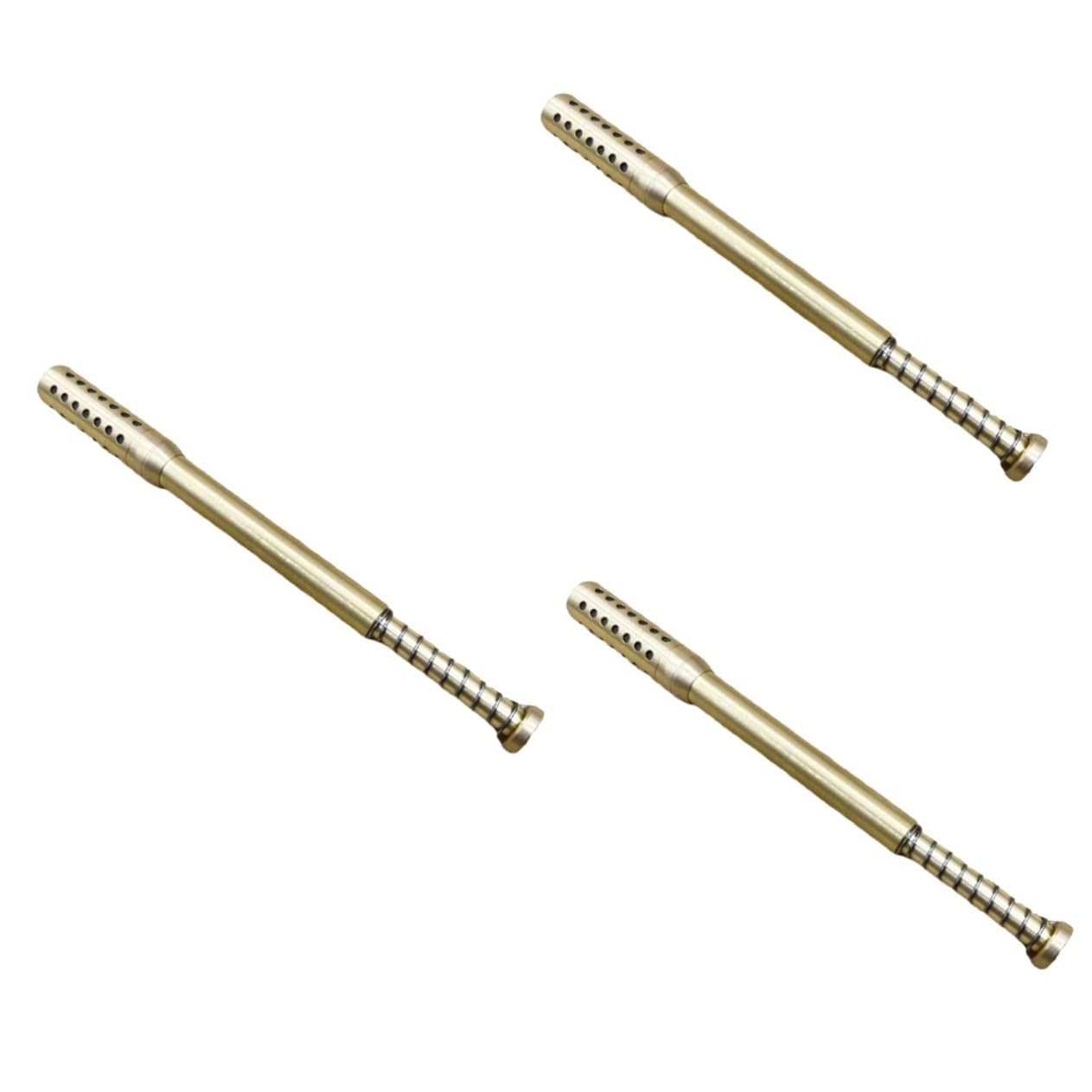 SOESFOUFU 3pcs Stick Kit Chinese Tool Moxa Pusher Facial Moxa Warm Roller Moxa Rod Moxa Roller Stick Burner Burner Holder Chinese Massage Tool Brass Golden